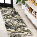 JONATHAN Y SOR203D-210 Swirl Marbled Abstract Indoor Runner-Rug, Casual, Contemporary, Transitional Easy-Cleaning,Bedroom,Kitche