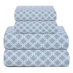 Bliss Casa 4 Piece 100% Cotton Flannel Sheet Set Queen - High Gsm Deep Pockets, Warm Breathable Flannel Sheet Set. Flannel Bed S