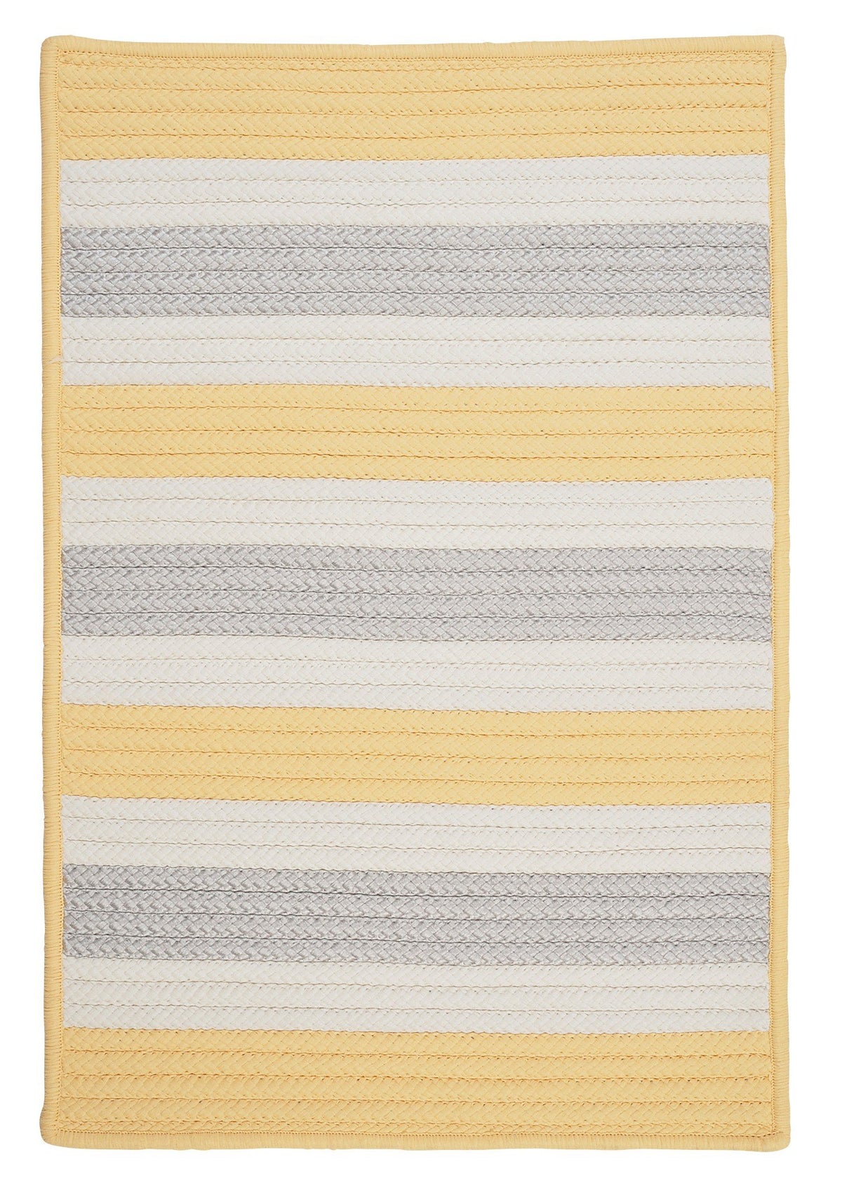 Stripe It Rug, 4 By 6-Feet, Yellow Shimmer