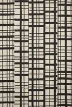 Loloi Chris Loves Julia X Polly Black/Ivory 2'-3'' X 3'-9'' Accent Rug