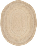 SAFAVIEH Cape Cod Collection Area Rug - 6 x 9 Oval, Natural, Handmade Flat Weave Jute, Ideal for High Traffic Areas in Living 