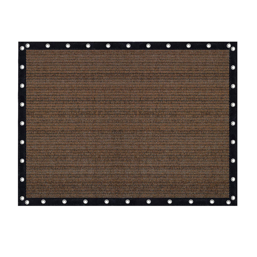 Vicllax Shade Fabric Sun Shade Cloth Privacy Screen With Grommets For Patio Garden Pergola Cover Canopy 12X16 Ft, Mocha