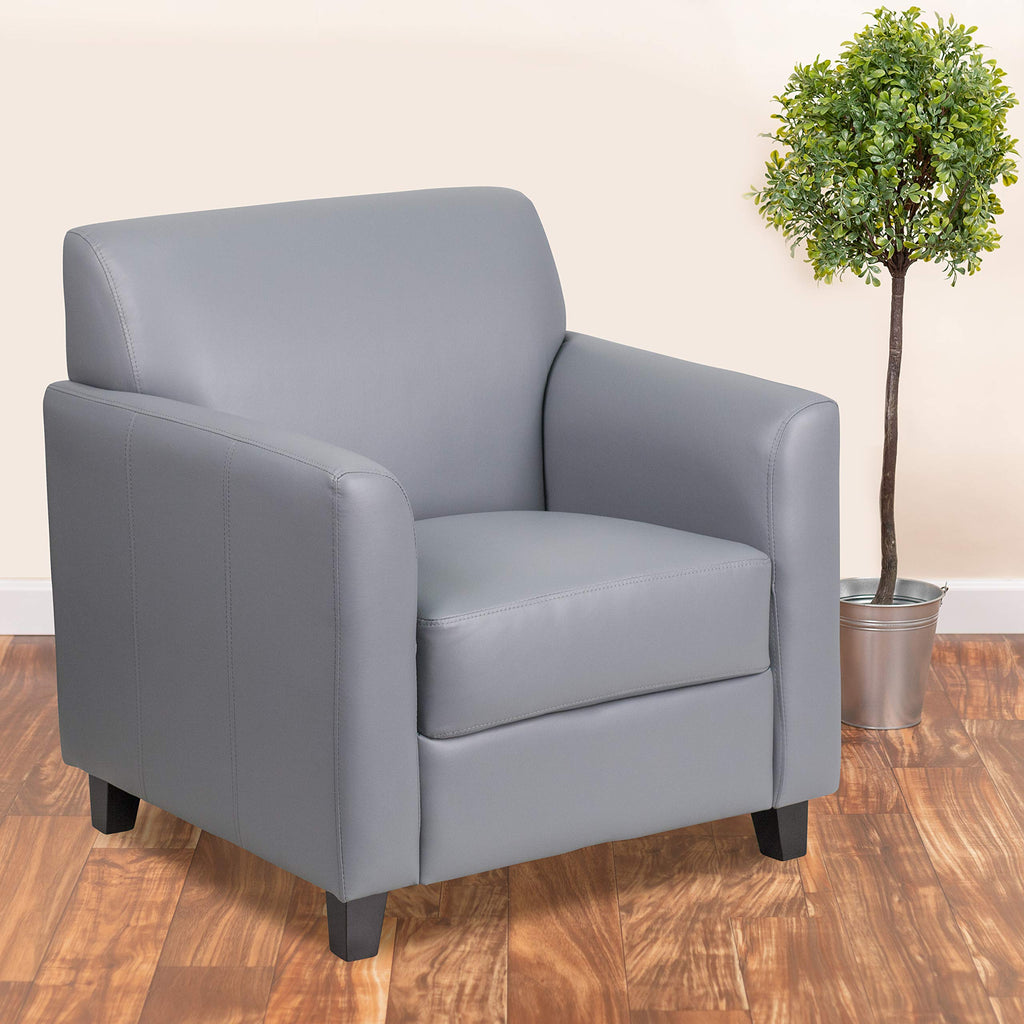 Flash Furniture HERCULES Diplomat Series Gray LeatherSoft Chair