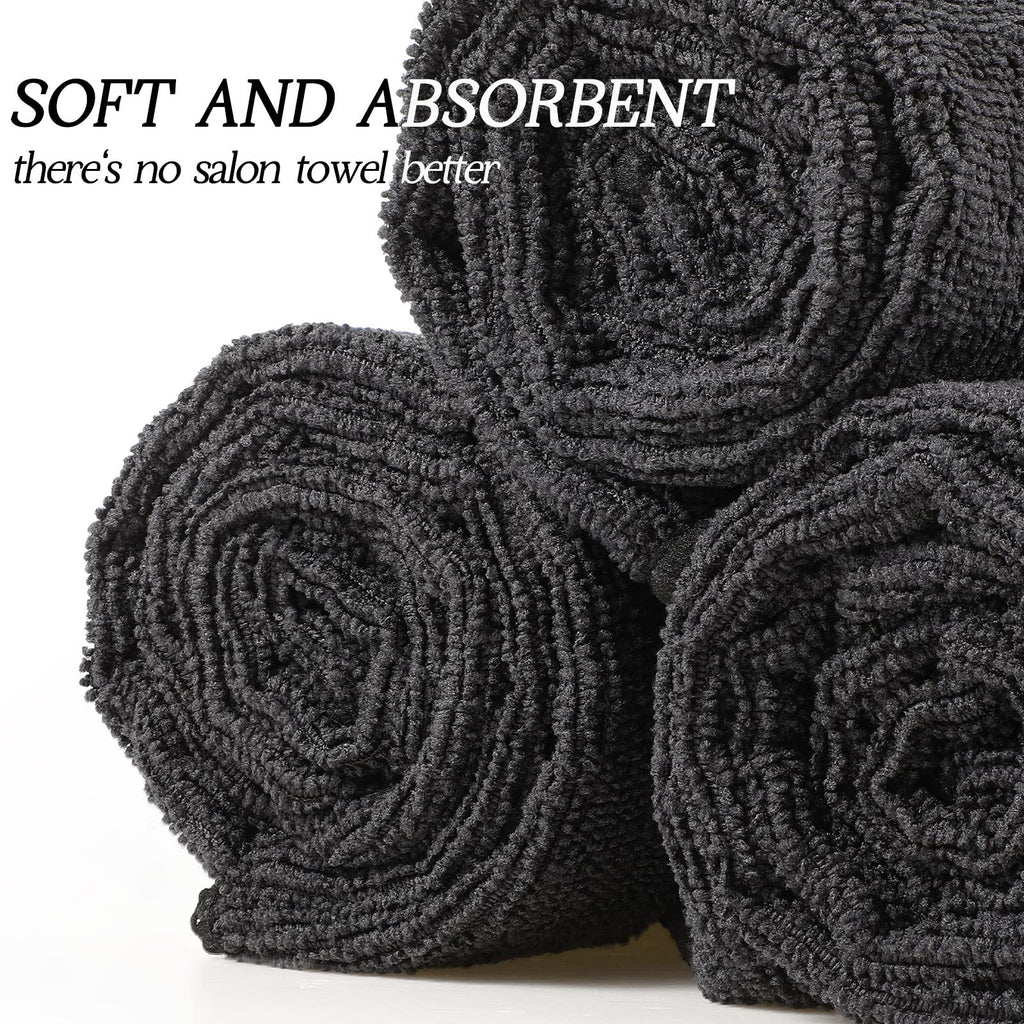 36 Packs Salon Towels Highly Absorbent Towels Bleach Proof Microfiber Hair Towel 16 X 26 Inches Hair Towel Hairstylist Barber To