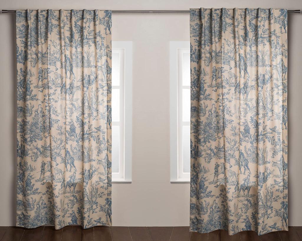 Maison d' Hermine 100% Cotton Curtain - 50''x96'' Red (White Background) Decorative Curtain - Aesthetic Curtains for Farmhouse, 