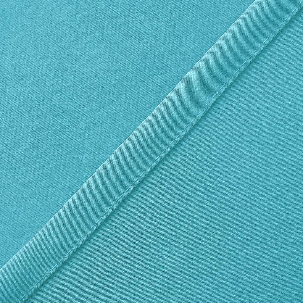 Hiasan Blackout Valance Curtains For Kitchen Solid Room Darkening Rod Pocket Valances For Windows, 42 X 12 Inches Length, Turquoise, 1 Panel