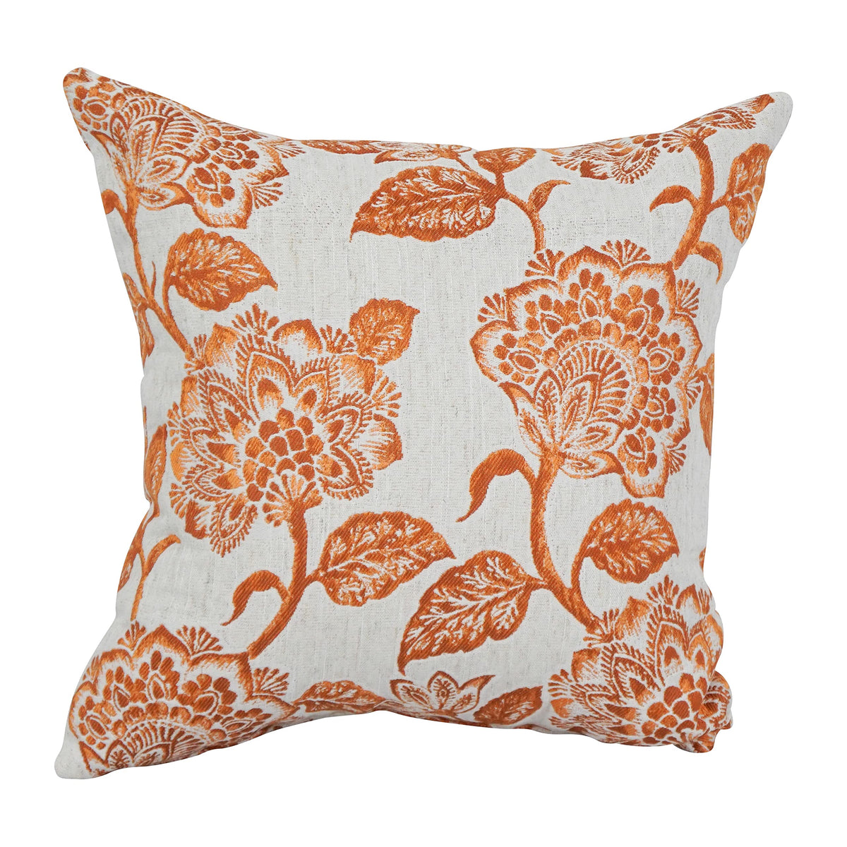 Blazing Needles Square Jacquard Throw Pillow, 17&quot;, Vivier Bitter