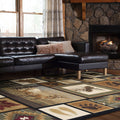 Northern Wildlife Multi-Color Area Rug 4x6 - Area Rugs for Living Room - Dining Room Rug, Bedroom Rug, Kitchen Rug, Entryway Rug