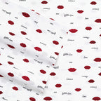 Betsey Johnson - King Bed Sheets, Soft & Lightweight Bedding, Fade & Wrinkle Resistant (Love Lips, King)