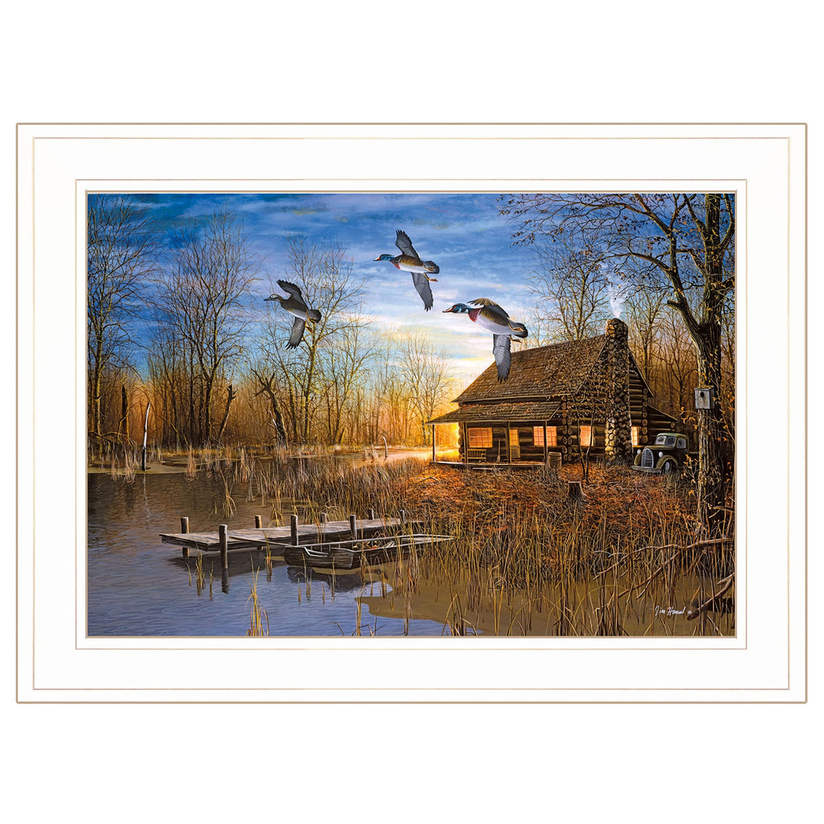 Passing Through Collection 1 White Framed Print Wall Art