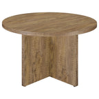 Coaster Home Furnishings Jamestown Round Engineered Wood Dining Table with Decorative Laminate Mango Brown