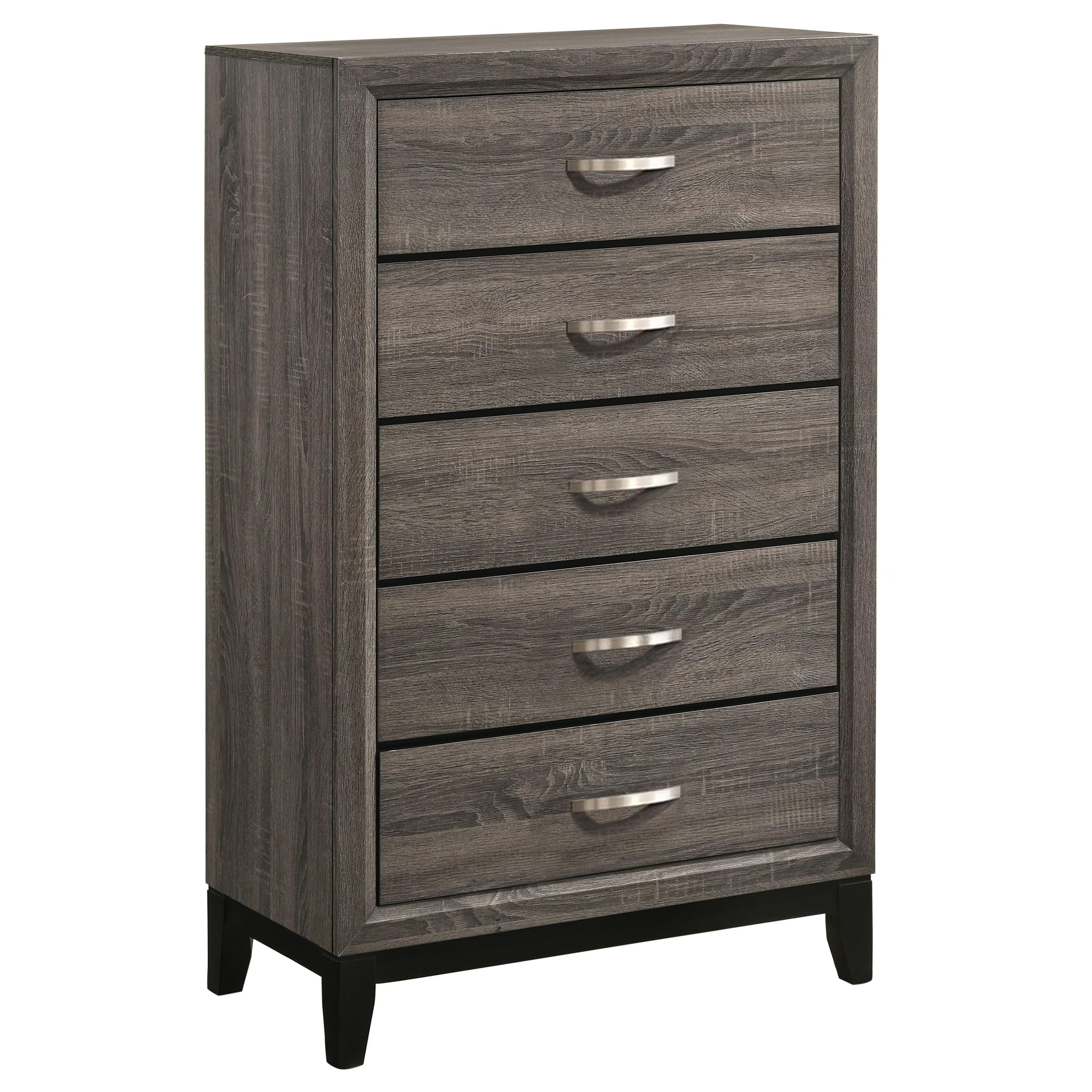 Coaster Home Furnishings Watson 5-Drawer Bedroom Chest Grey Oak