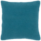 Rizzy Home | T05287 | Poly Fill Decorative Pillow | 20"x20" Blue/Green/Blue Solid