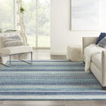 Nourison Passion Bohemian Navy Blue 67 x 96 Area -Rug, Easy -Cleaning, Non Shedding, Bed Room, Living Room, Dining Room, Kitch