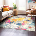 Rugshop Sky Collection Modern Abstract Square Area Rug 6'6'' x 6'6'' Multi
