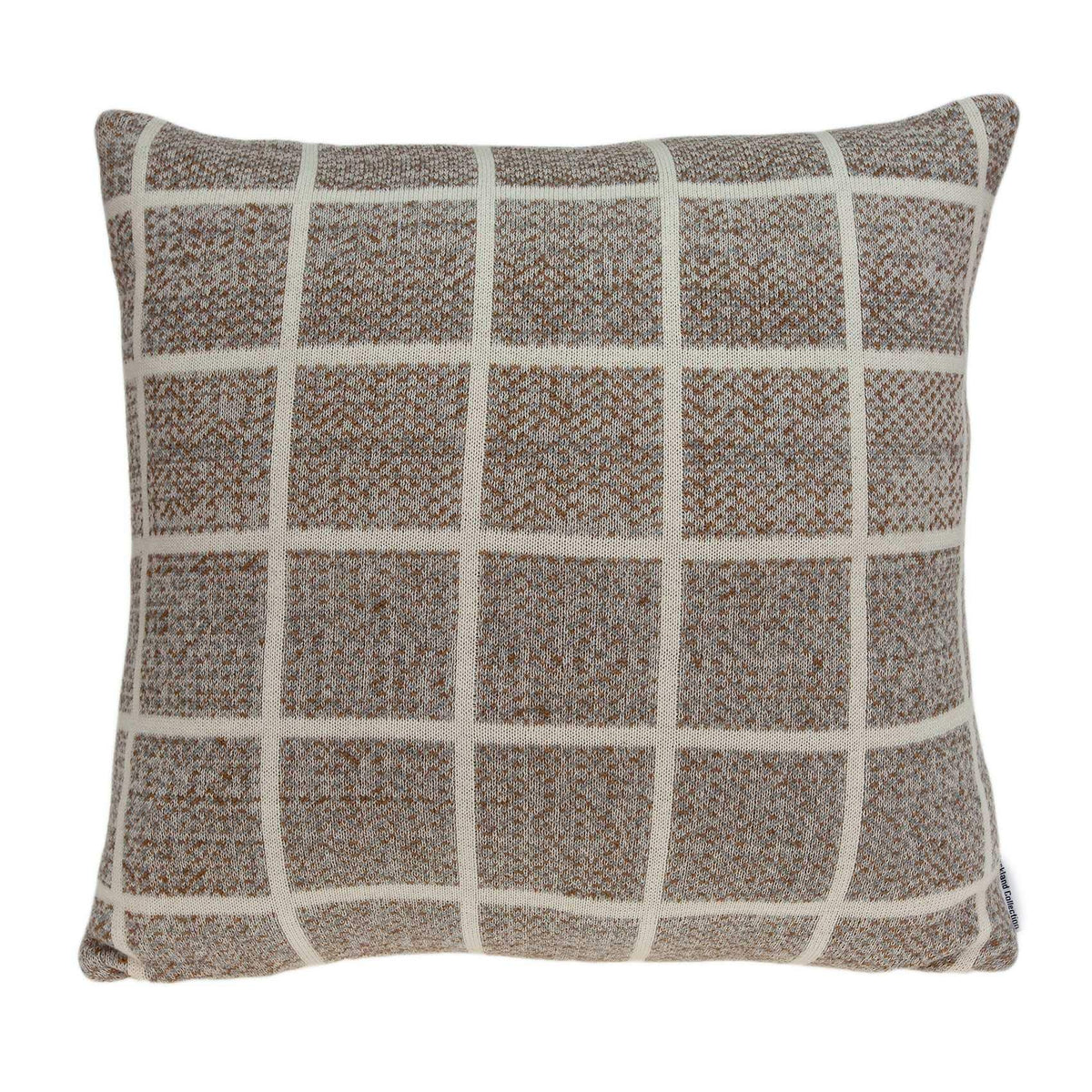 HomeRoots 100% Cotton Parkland Collection Stuart Transitional Tan Pillow Cover with Down Insert