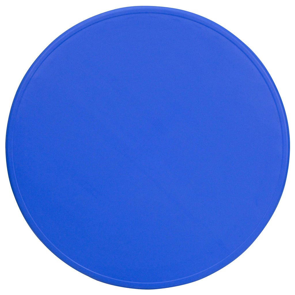 Flash Furniture Wren 45'' Round Blue Plastic Height Adjustable Activity Table