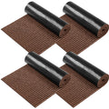 Nuanchu Large Semi Finished Outdoor Mat 16 X 79 Inch Narrow Door Mat Non Slip Boot Rugs Waterproof Carpet Roll For Bathroom Entryway Indoor Outdoor(Coffee,4 Roll)