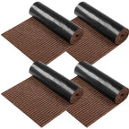 Nuanchu Large Semi Finished Outdoor Mat 16 X 79 Inch Narrow Door Mat Non Slip Boot Rugs Waterproof Carpet Roll For Bathroom Entryway Indoor Outdoor(Coffee,4 Roll)