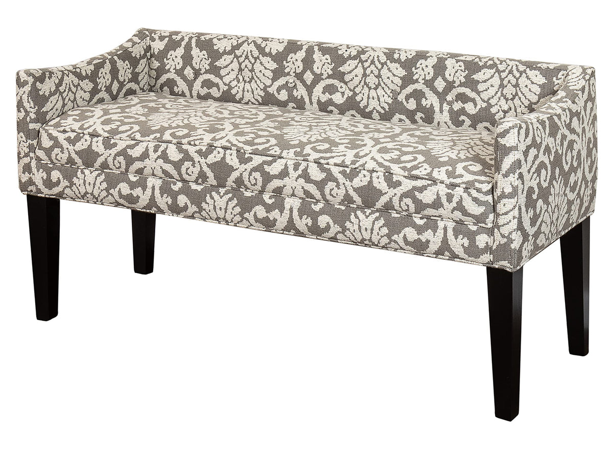 Leffler Home Gracie Bench, Gray and Ivory