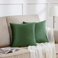 Gigizaza Pillow Covers 20X20 Velvet Decorative Pillows Sofa Couch Throw Pillow Covers Olive Green Pack Of 2 Cushion Covers