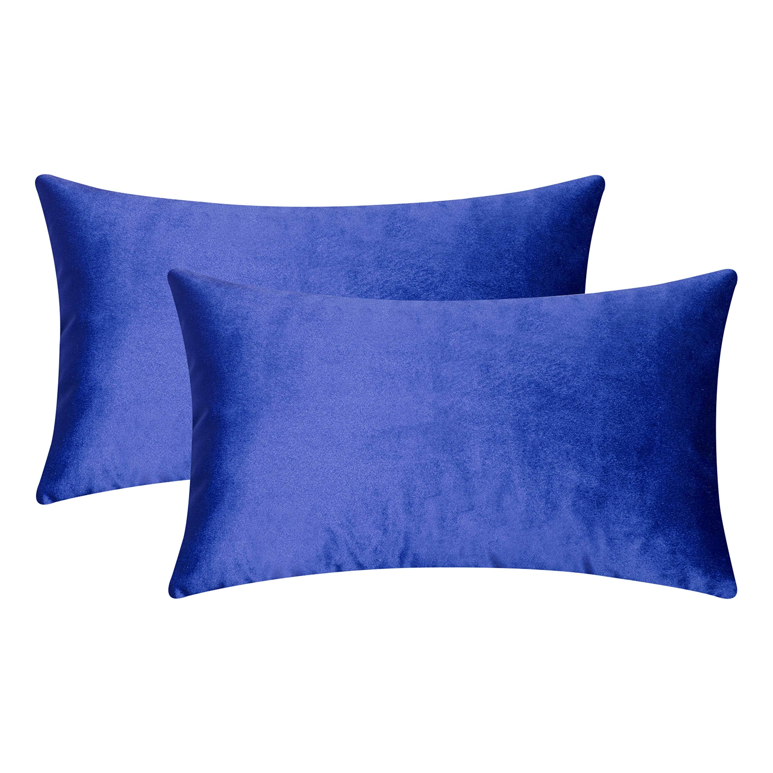 Home Brilliant Super Soft Velvet 12X20 Pillow Covers Rectangle Lumbar Toss Throw Pillowcase Covers Accent Cushion Covers For Tod