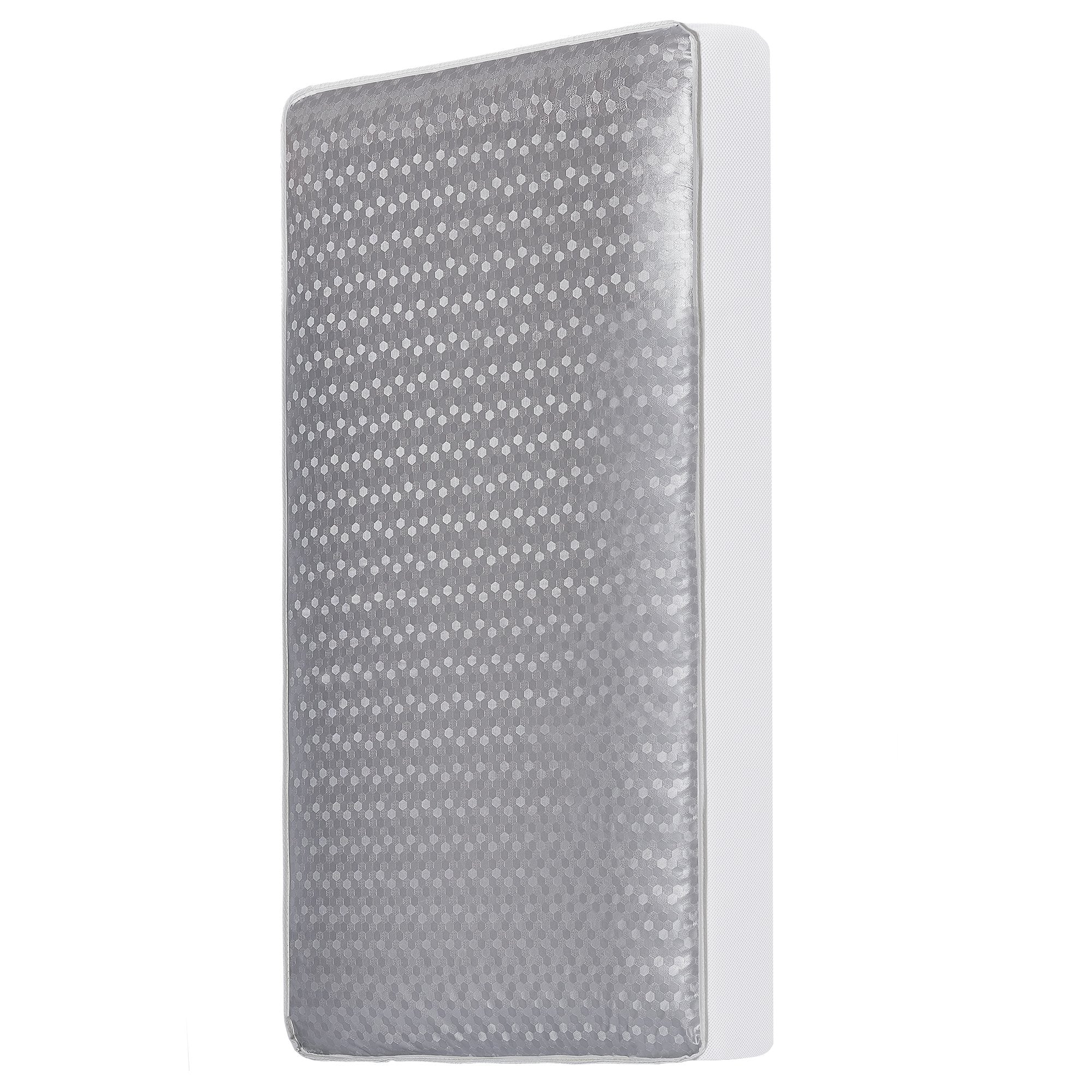 Dream On Me 2-in-1 Breathable Slumber 112 Coil Spring Crib and Toddler Bed Mattress, Grey, 6