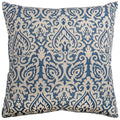 Rizzy Home | T09785 | Poly Fill Decorative Pillow | 22"x22" Blue/Neutral/Blue Damask