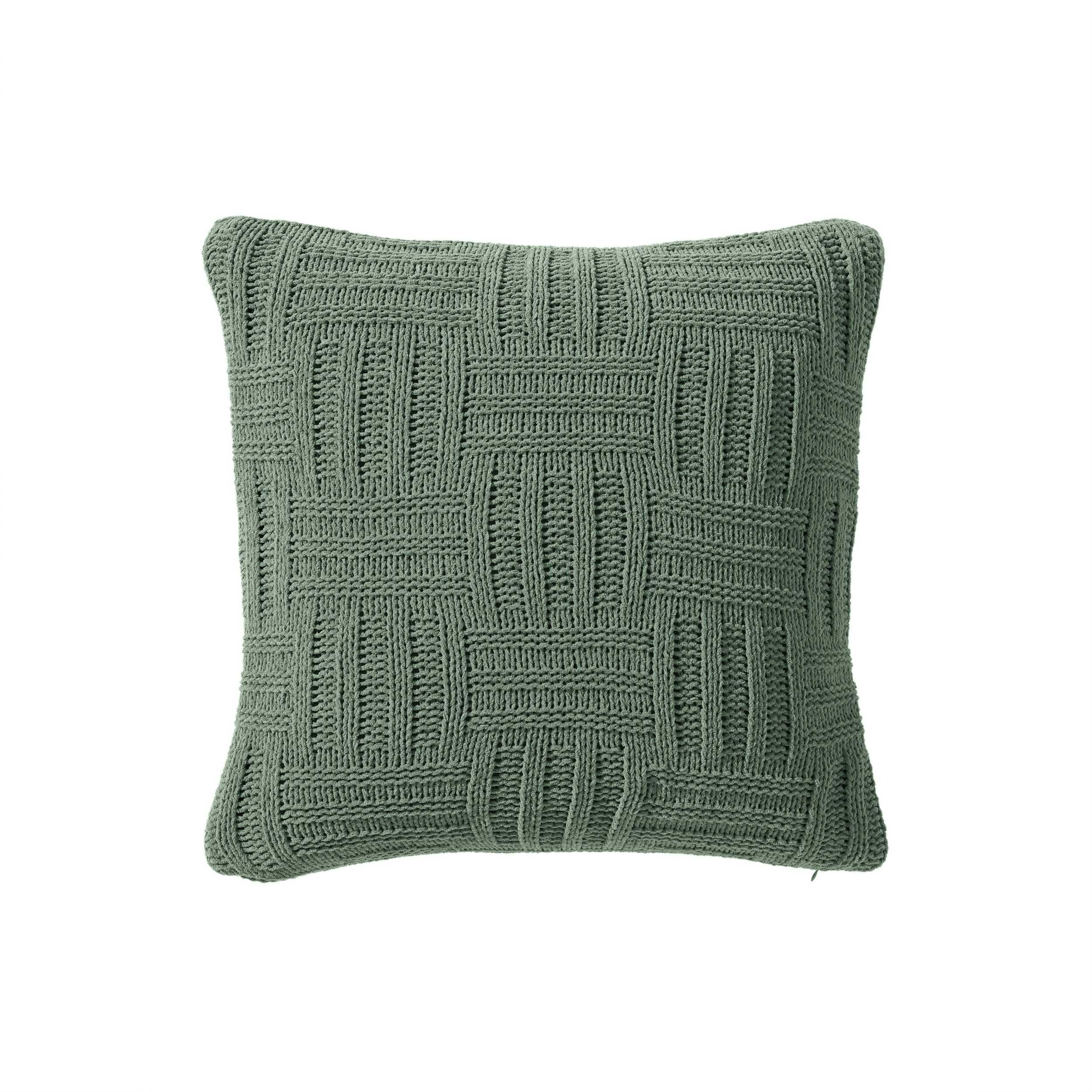 Tommy Bahama Throw Pillow Soft Cotton With Zipper Closure, Tropical Design, Ideal For Bed Or Couch, 20' X 20', Chain Basket Gr