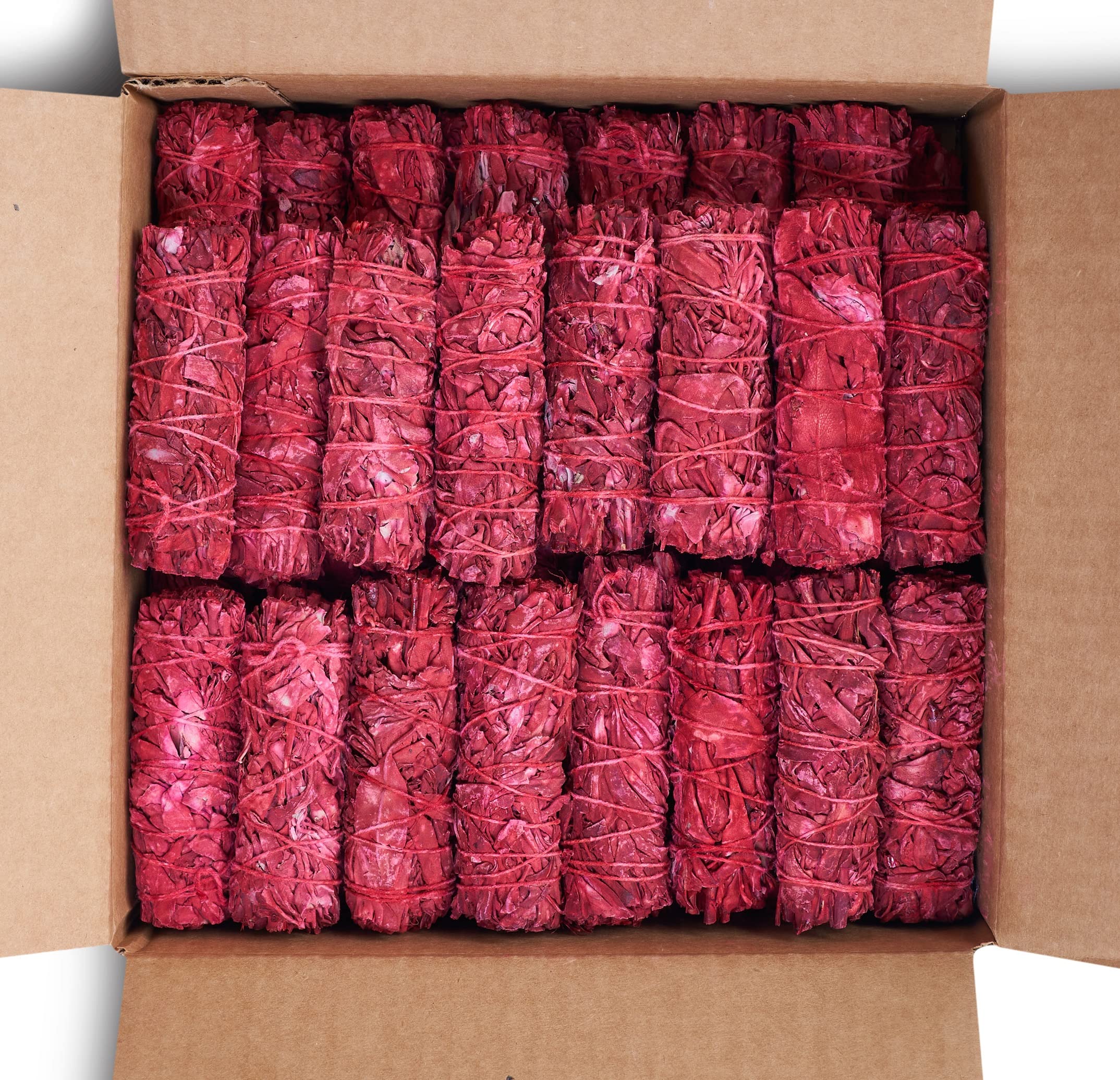 Dragon's Blood Sage Smudge Sticks for Cleansing House, Meditation, Yoga, Negative Energy Cleanse | 4 Inch Dragon Blood Sage Bund