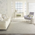Nourison Positano Indoor-Outdoor Light Grey 8' X 10' Area Rug, Easy Cleaning, Non Shedding, Bed Room, Living Room, Dining Room,