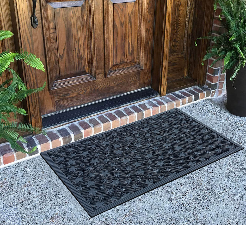 A1 Home Collections A1Home200122 Floor Rubber Pin Fun Designed Welcome Door Mats For Indoor Outdoor Entrance, 18' X 30', Dogs