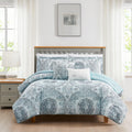 Boho Living  Comforter Set, Picadilly Queen Bedding, 5 Piece Set, Includes Reversible Comforter, 2 Decorative Pillows & 2 Pillo