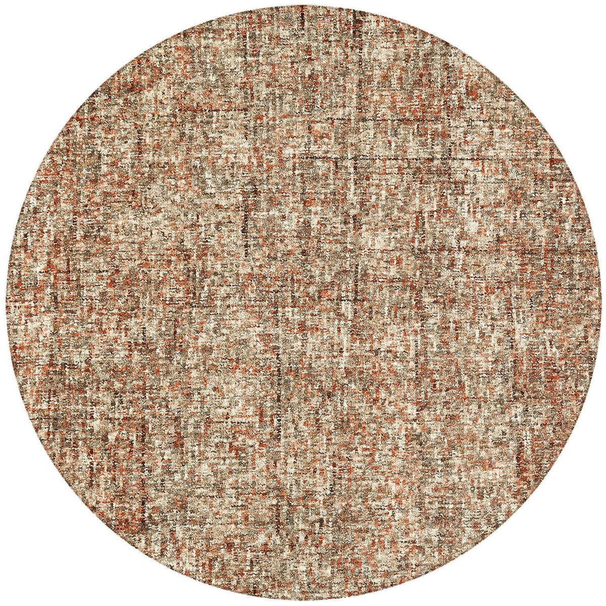 Calisa Cs5 Red Casual Rug Round 8' X 8'