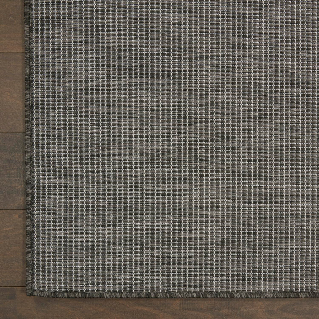 Nourison Positano Indoor/Outdoor Charcoal 3' X 5' Area Rug, Easy Cleaning, Non Shedding, Bed Room, Living Room, Dining Room, Backyard, Deck, Patio (3X5)