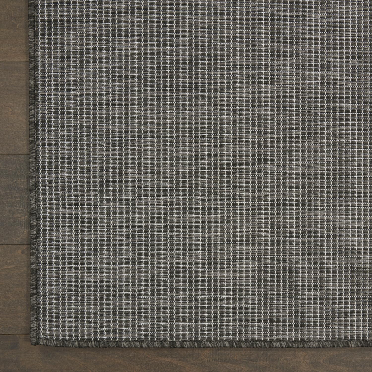 Nourison Positano Indoor/Outdoor Charcoal 3' X 5' Area Rug, Easy Cleaning, Non Shedding, Bed Room, Living Room, Dining Room, Backyard, Deck, Patio (3X5)