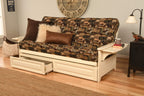 Kodiak Furniture Phoenix Storage Futon with Multi-Color Fabric Mattress