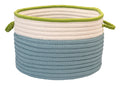 In The Band Storage Bins, 18 By 12Inch, Light Blue/Bright Green