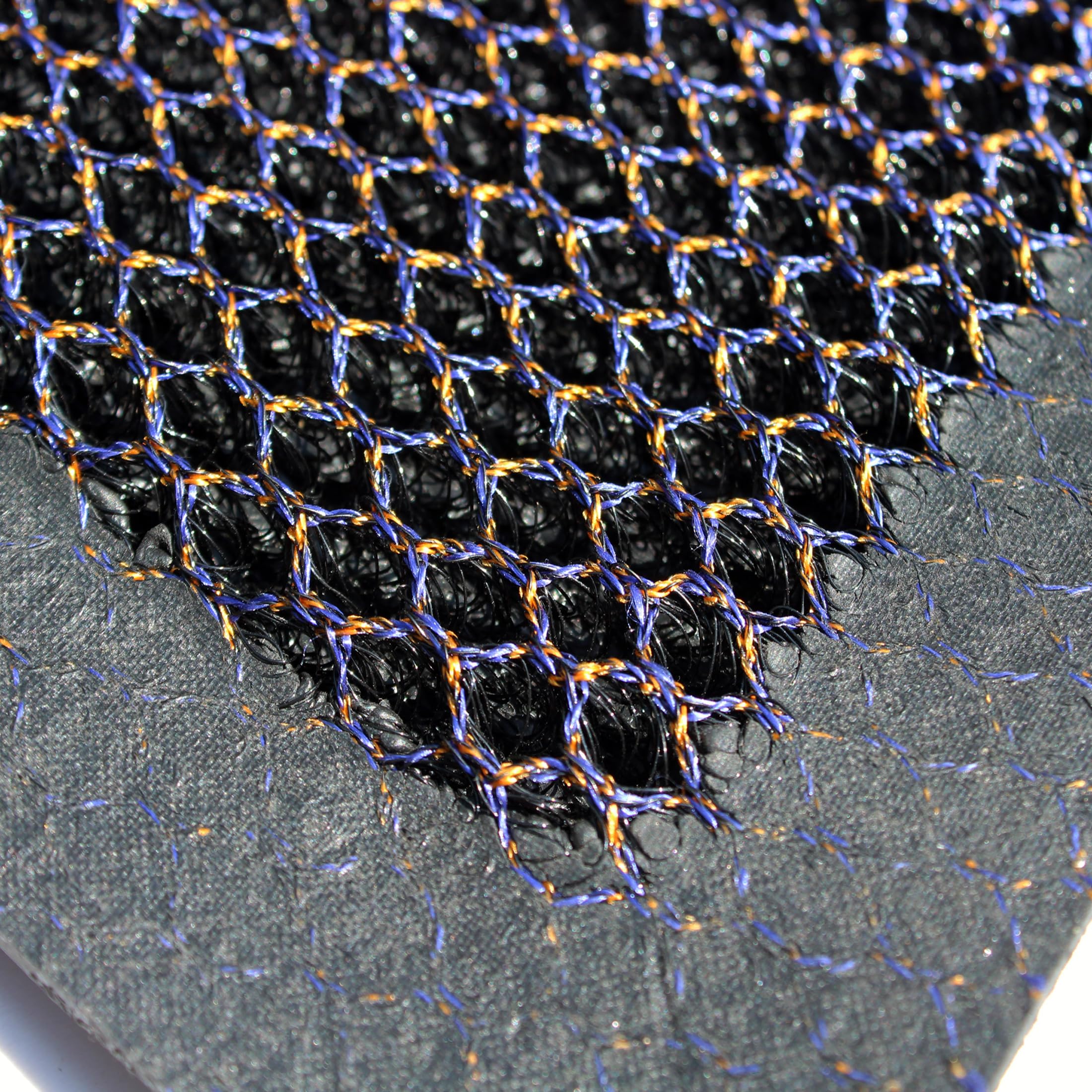 Floortex® Doortex® Meshmat Entrance Mat, Metallic Blue/Orange - 31&quot; X 47&quot;