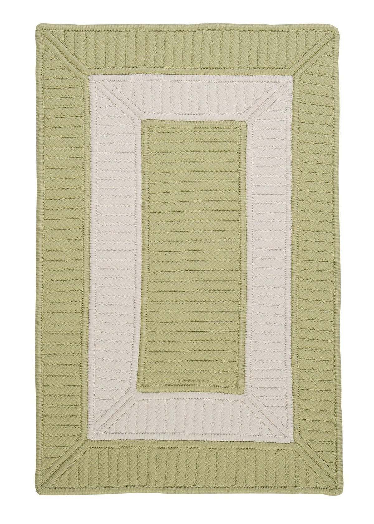 Rope Walk Samples Sample Swatch Rugs, 14 X 17&quot;, Celery Green