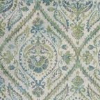 HomeRoots Decor 3'3' x 4'11' Polypropelene Ivory/Teal Area Rug
