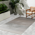 Fab Habitat Neutral Ombre Outdoor Rug - Waterproof, Fade Resistant, Crease-Free, Reversible - Premium Recycled Plastic - Patio P