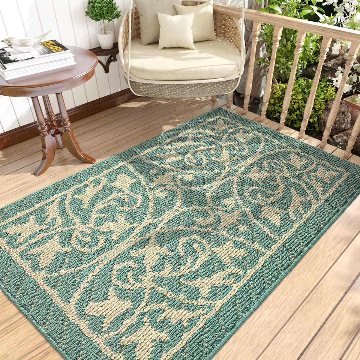 Dexi Door Mat Indoor Rugs For Entryway Floor Mats Inside Doormat Front Entrance Rug Entry Non Slip Washable,31.5'X47',Dark Sea