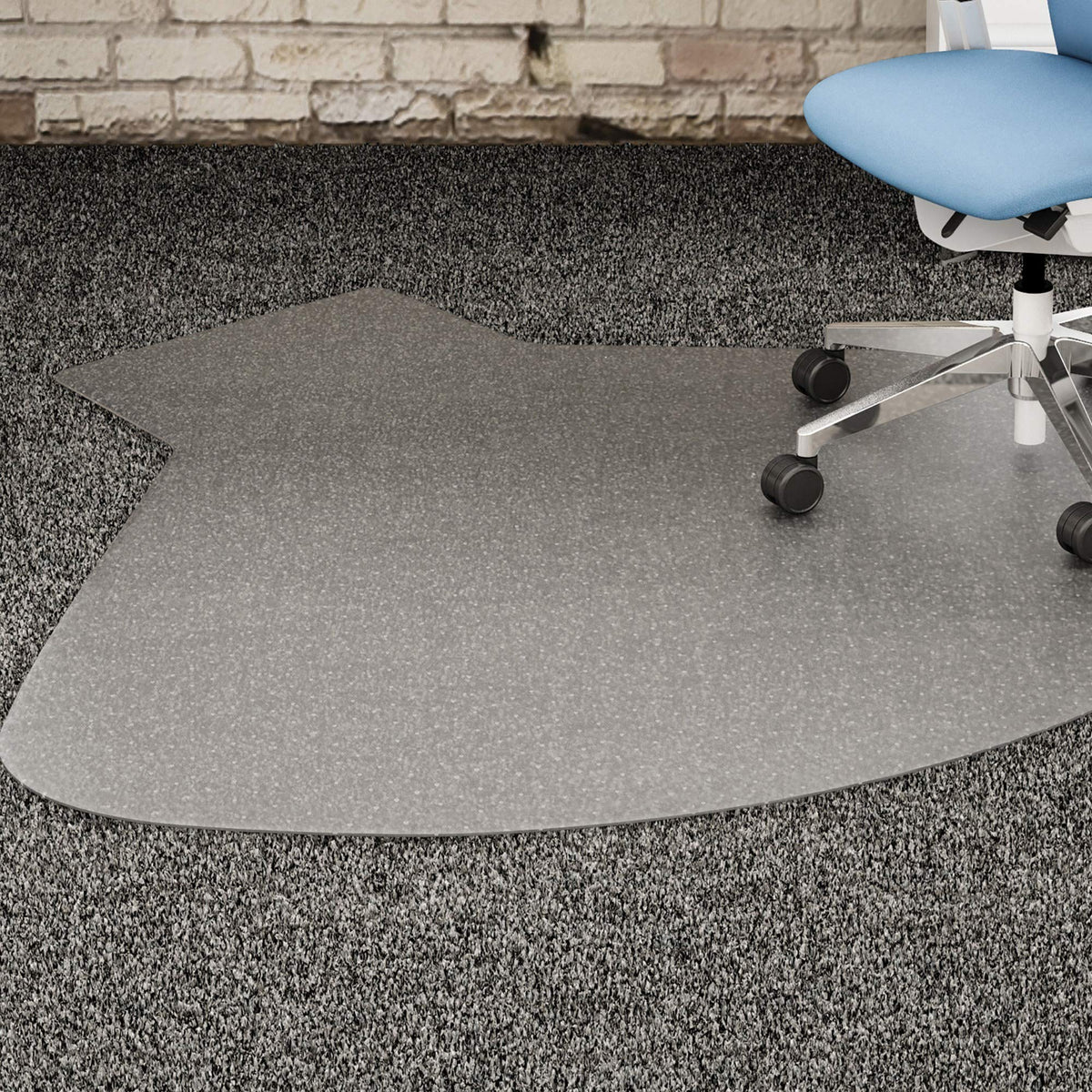 Lorell - Llr69156 - L-Workstation Medium-Pile Chairmat