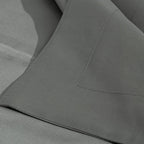 Ntbay 2 Pack 500 Thread Count 100% Egyptian Cotton Standard Pillow Shams, Super Soft And Breathable Oxford Pillowcases For Bed, 20X26 Inches, Dark Grey