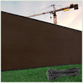 ColourTree Customized Size Fence Screen Privacy Screen Brown 5 x 94 - Commercial Grade 170 GSM - Heavy Duty - 3 Years Warranty