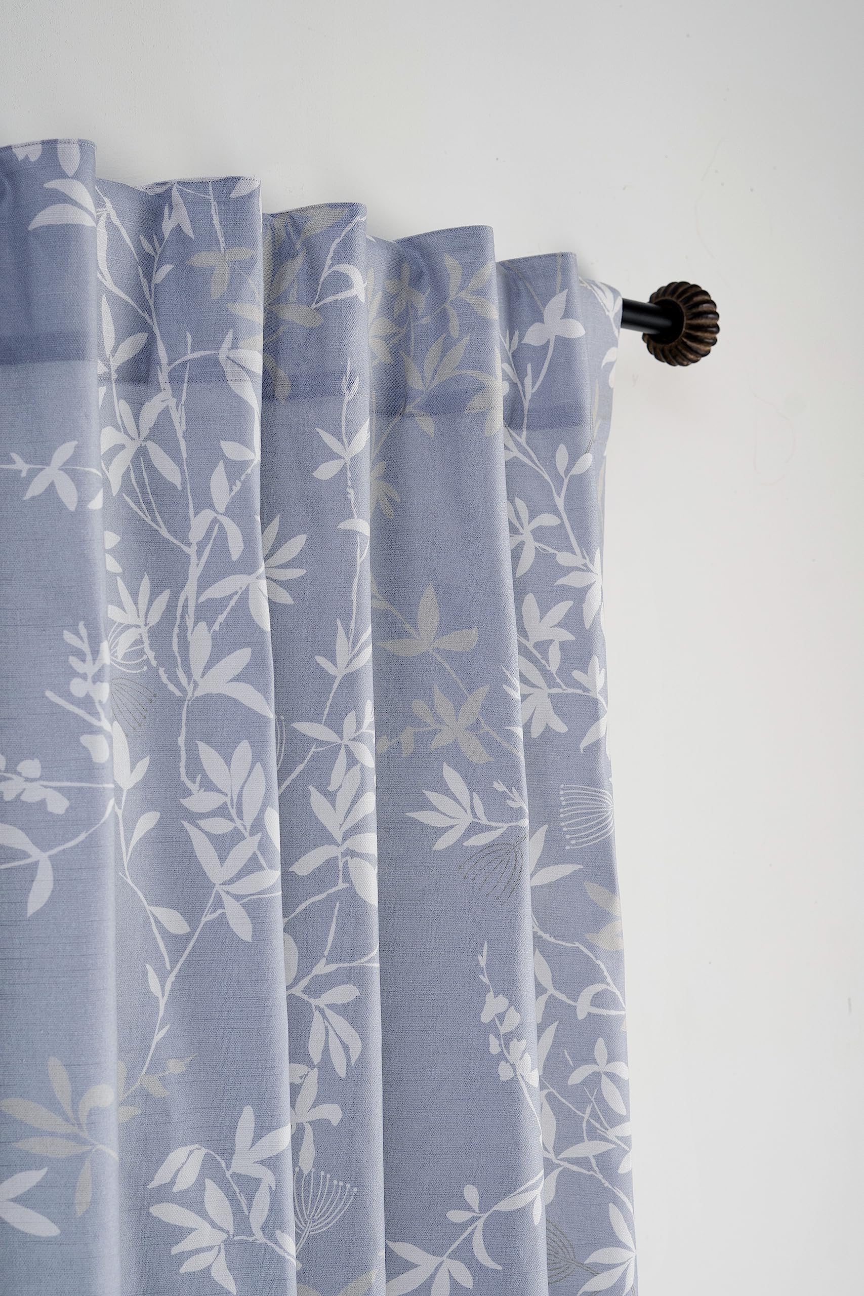 Maison D' Hermine Curtain 100% Cotton 50''X108'' Curtains 2 Panel Easy Hanging With A Rod Pocket & Loop For Kitchen, Bedrooms &