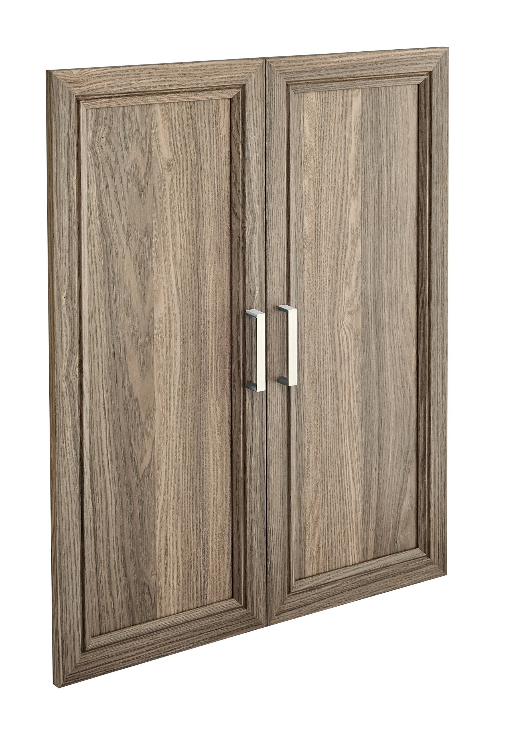 ClosetMaid SuiteSymphony Wood Closet Set, Add On Accessory Shaker Style, For Storage, Clothes, Units, Natural Gray/Satin Nickel,