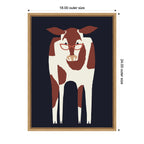 Sylvie Farm Cow Framed Canvas by Hannah Beisang