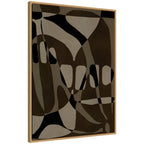 Sylvie Contour 1 Framed Canvas by Shatha Al Dafai